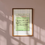 Girls Goin' To Round Top Guest Check Art Print - Tejas Country Club