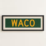 Framed Waco Green Bus Scroll - Tejas Country Club
