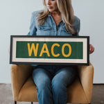 Framed Waco Green Bus Scroll - Tejas Country Club