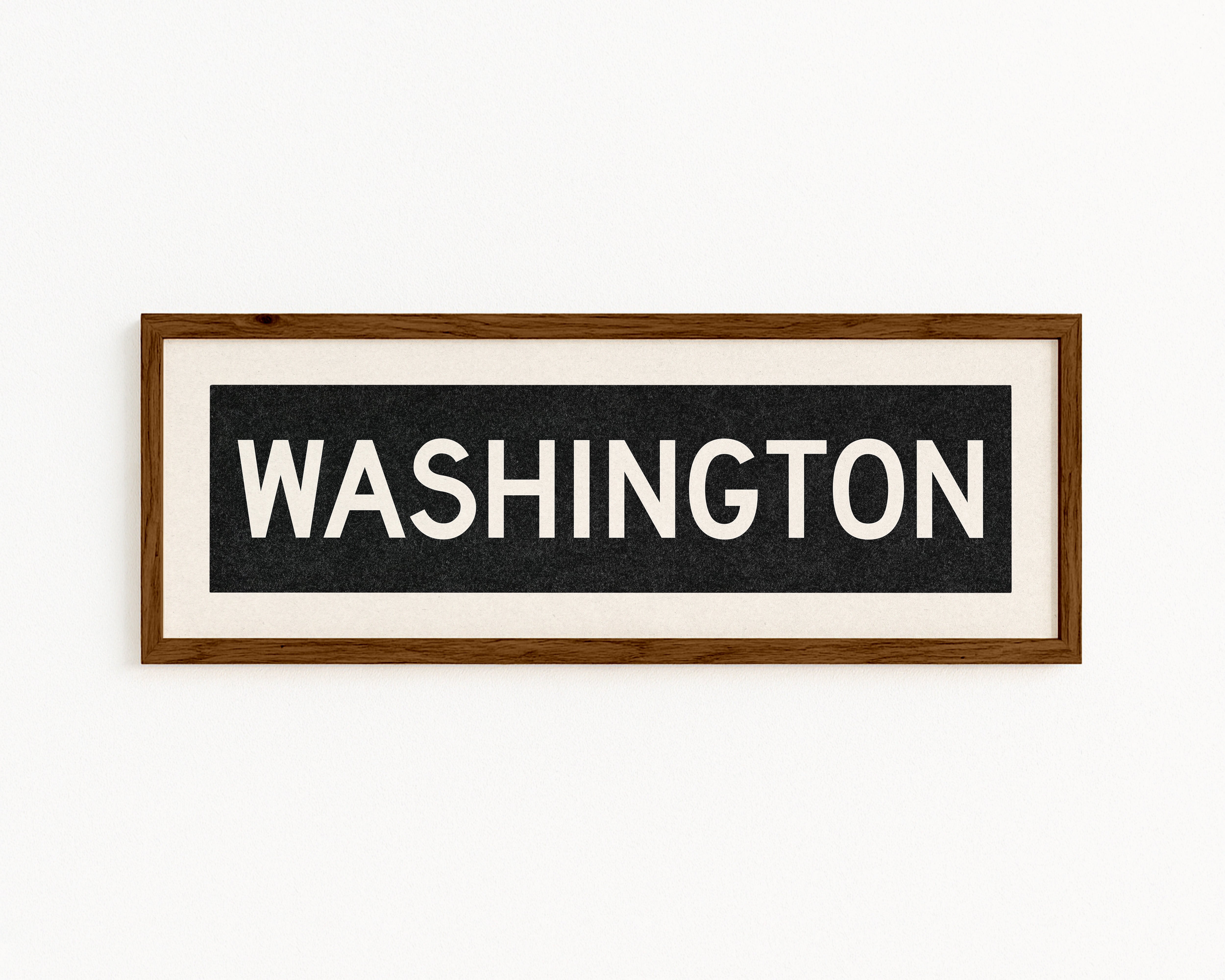 Framed Washington DC Bus Scroll - Tejas Country Club