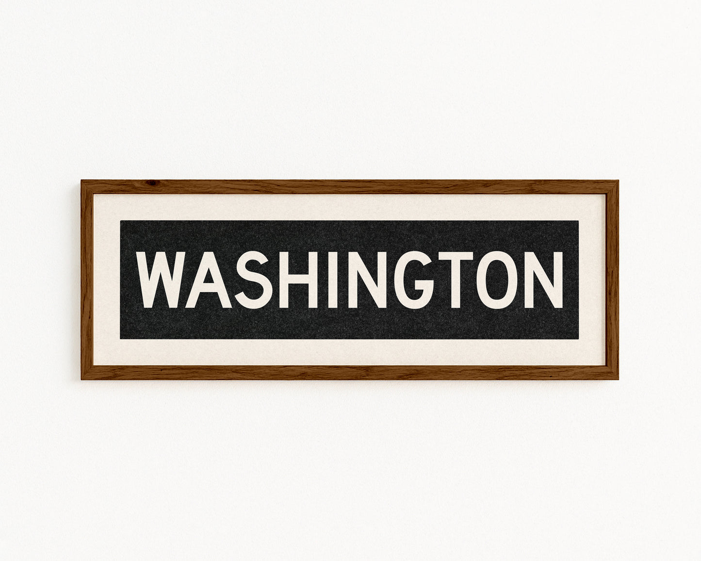 Framed Washington DC Bus Scroll