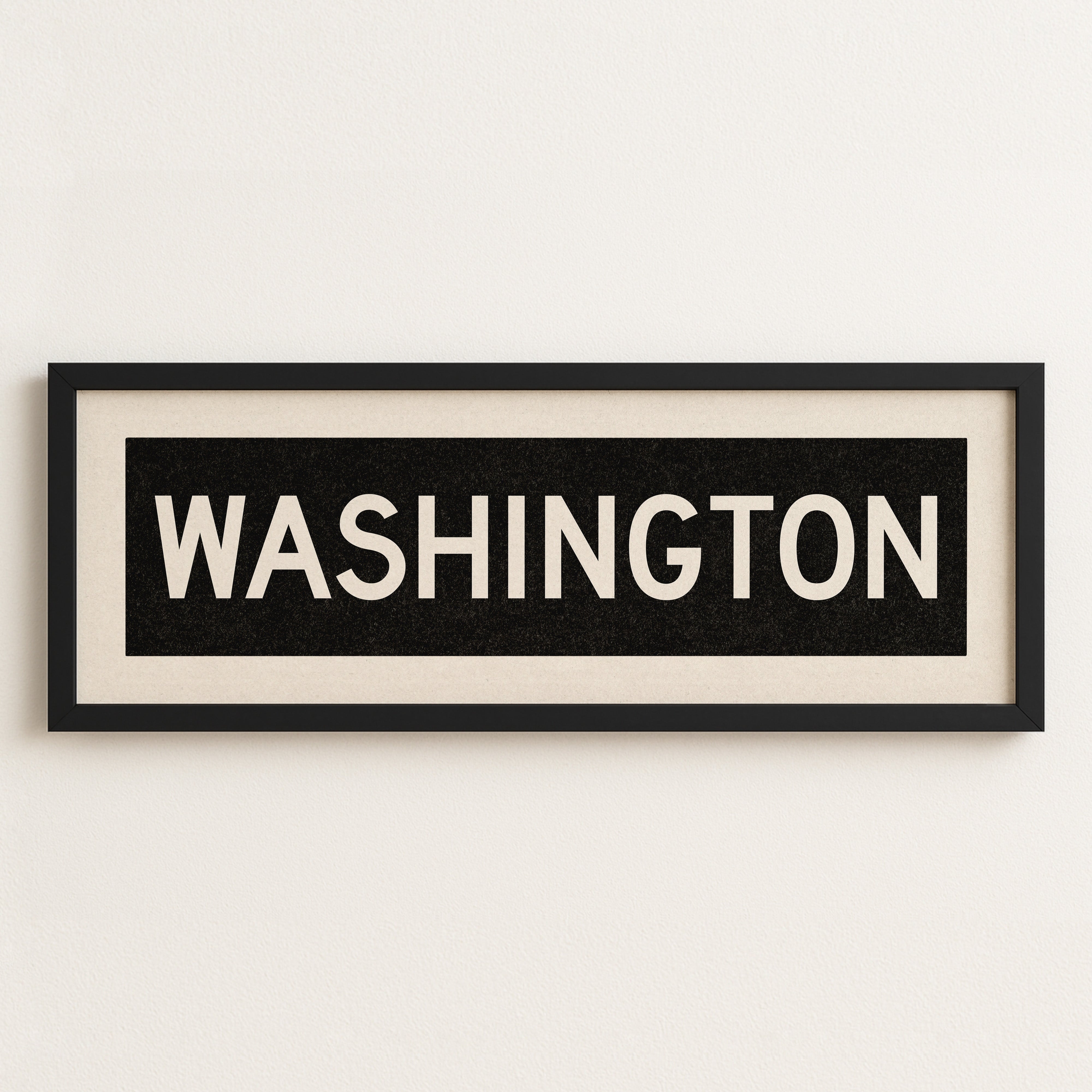Framed Washington DC Bus Scroll - Tejas Country Club