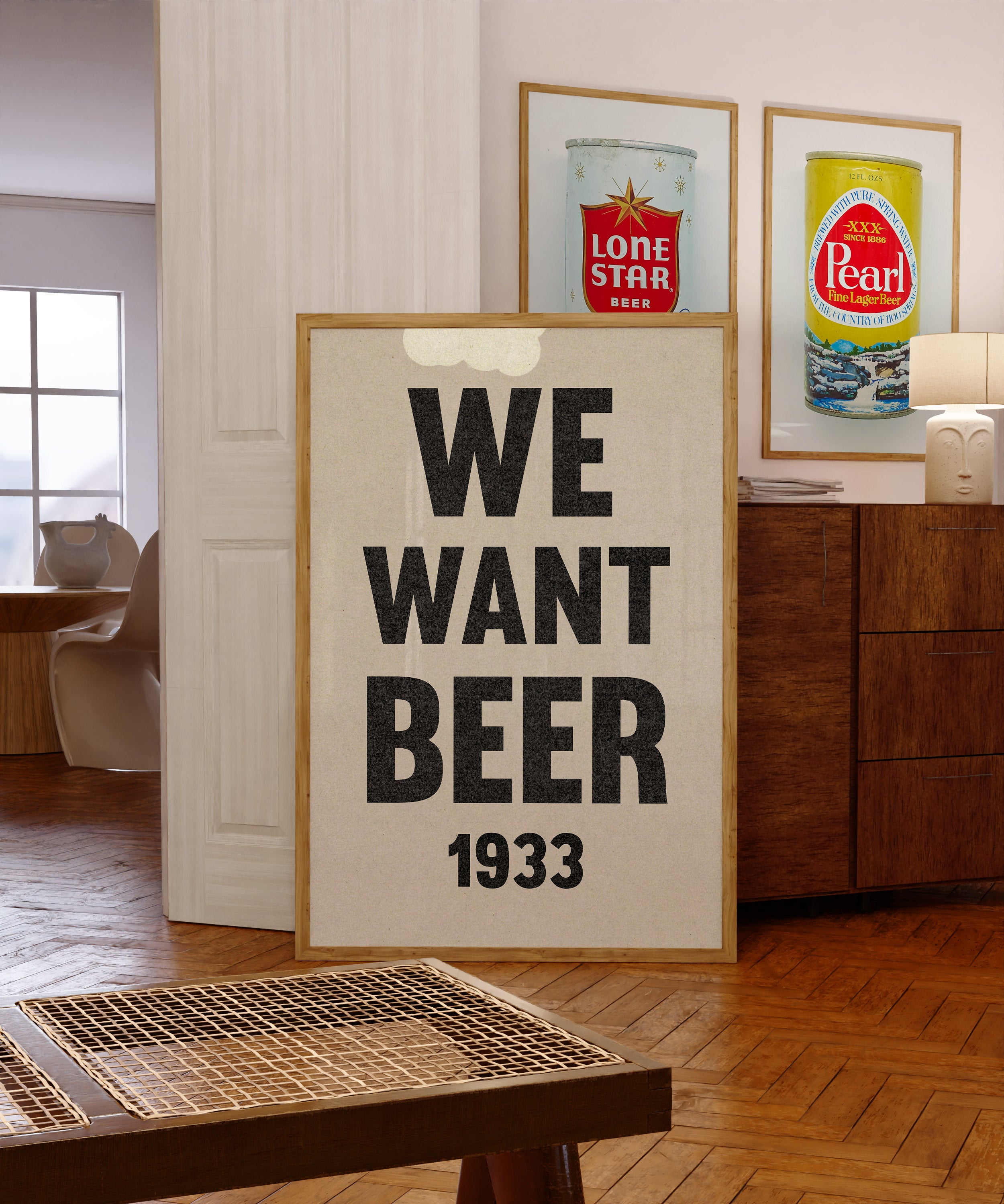 We Want Beer Prohibition Art Poster Print - Tejas Country Club