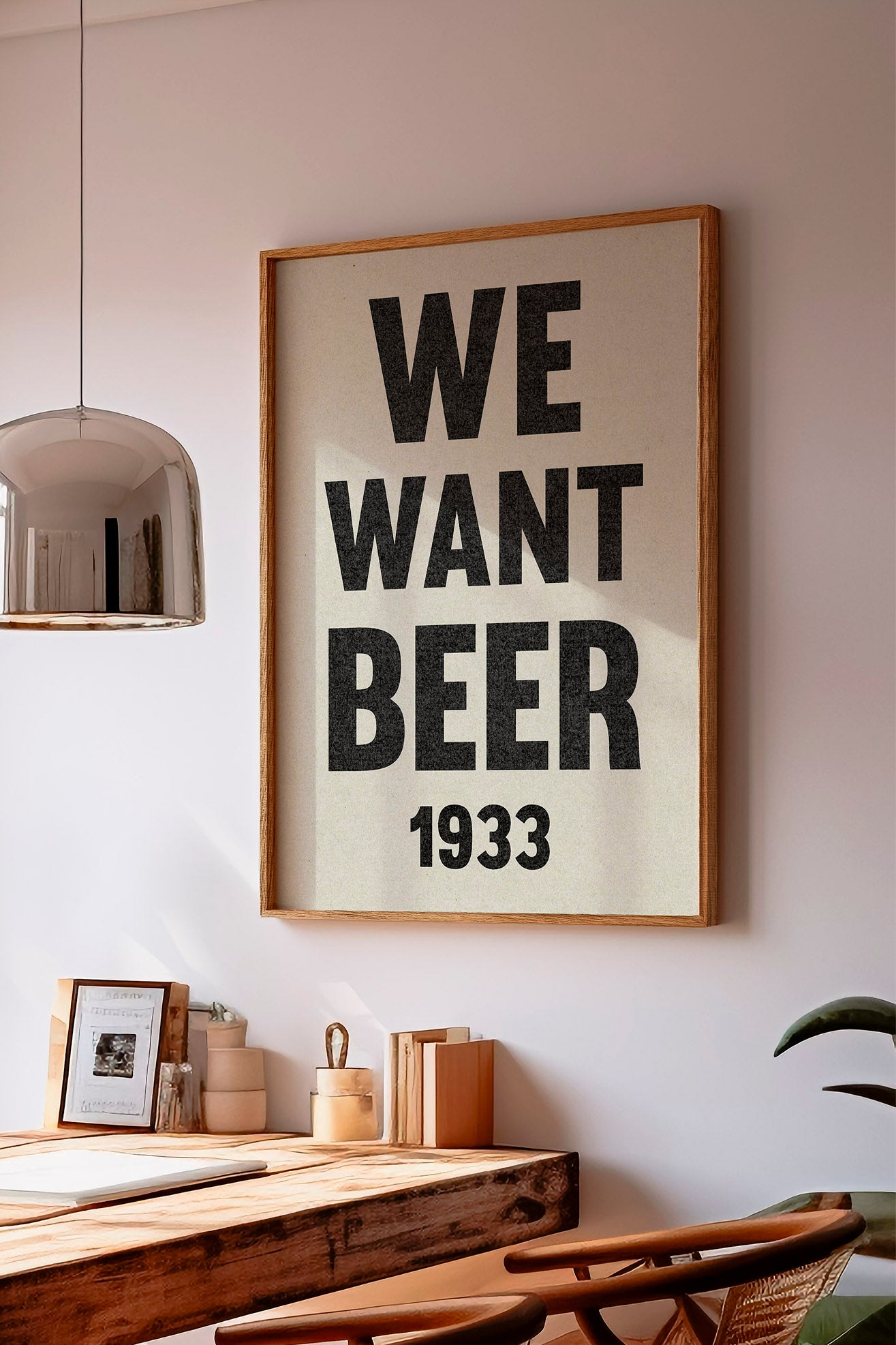 We Want Beer Prohibition Art Poster Print