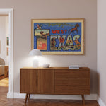 West Texas Vintage Postcard Print - Tejas Country Club