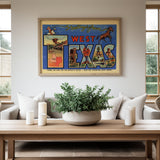 West Texas Vintage Postcard Print - Tejas Country Club