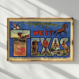 West Texas Vintage Postcard Print - Tejas Country Club