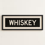 Framed Whiskey Bus Scroll Sign - Tejas Country Club