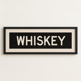 Framed Whiskey Bus Scroll Sign - Tejas Country Club