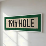 Framed 19th Hole Golf Art Scroll Print - Tejas Country Club