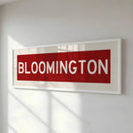 Framed Bloomington Crimson Bus Scroll - Tejas Country Club
