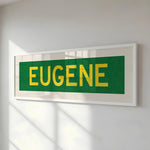 Framed Eugene Green Bus Scroll - Tejas Country Club