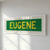 Framed Eugene Green Bus Scroll - Tejas Country Club