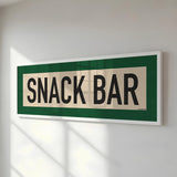 Framed Snack Bar Golf Art Scroll Print - Tejas Country Club