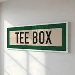 Framed Tee Box Golf Scroll Art - Tejas Country Club