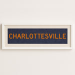 Framed Charlottesville Blue Bus Scroll - Tejas Country Club