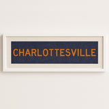 Framed Charlottesville Blue Bus Scroll - Tejas Country Club