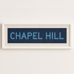 Framed Chapel Hill Blue Bus Scroll - Tejas Country Club