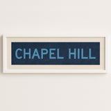 Framed Chapel Hill Blue Bus Scroll - Tejas Country Club