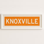 Framed Knoxville Orange Bus Scroll - Tejas Country Club