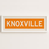 Framed Knoxville Orange Bus Scroll - Tejas Country Club