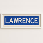 Framed Lawrence Blue Bus Scroll - Tejas Country Club