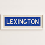 Framed Lexington Blue Bus Scroll - Tejas Country Club