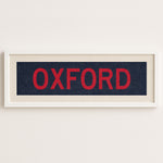 Framed Oxford Navy Bus Scroll - Tejas Country Club