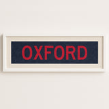 Framed Oxford Navy Bus Scroll - Tejas Country Club