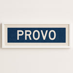 Framed Provo Navy Bus Scroll - Tejas Country Club