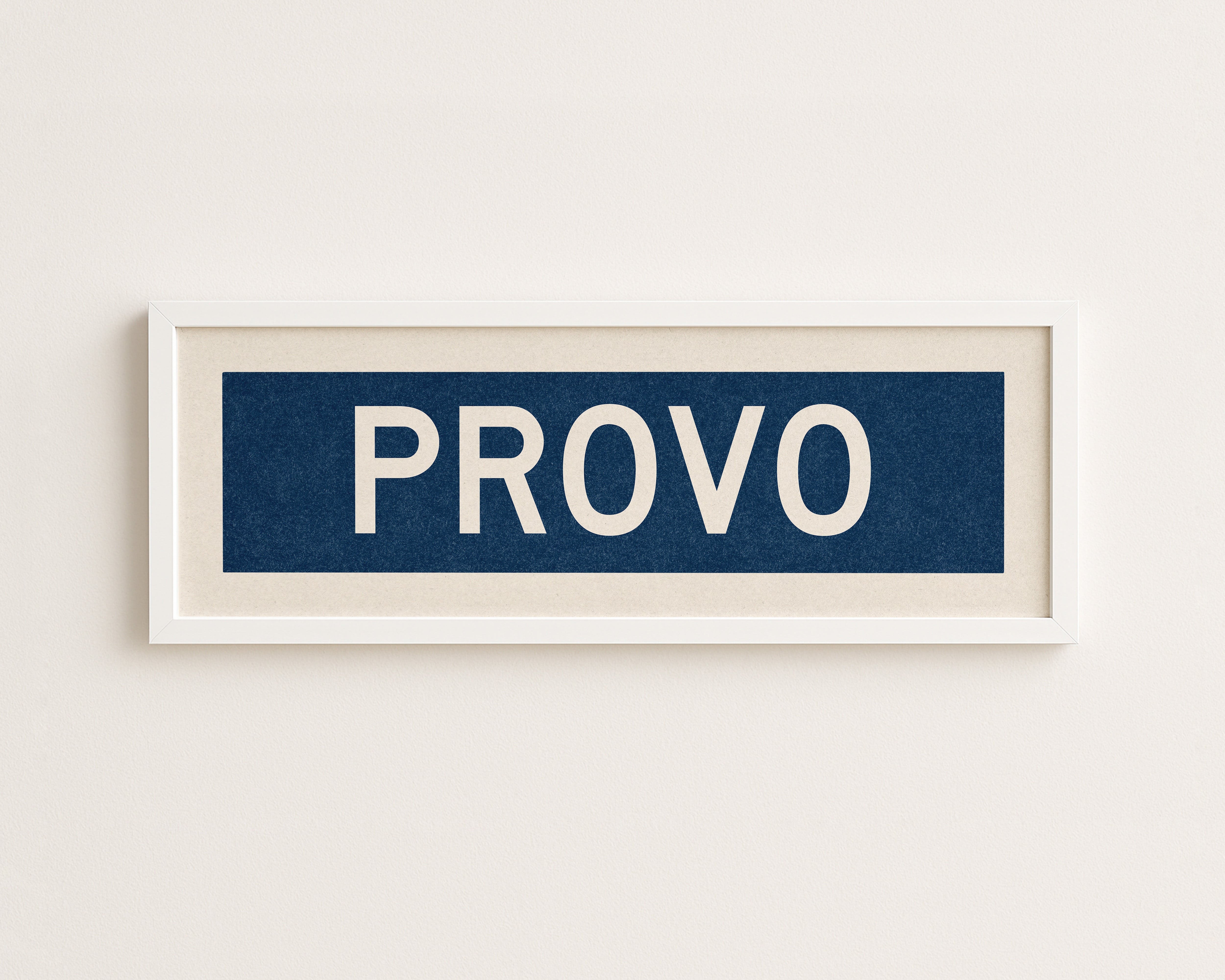 Framed Provo Navy Bus Scroll - Tejas Country Club