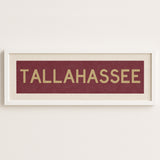 Framed Tallahassee Garnet Bus Scroll - Tejas Country Club