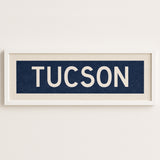 Framed Tucson Navy Bus Scroll - Tejas Country Club