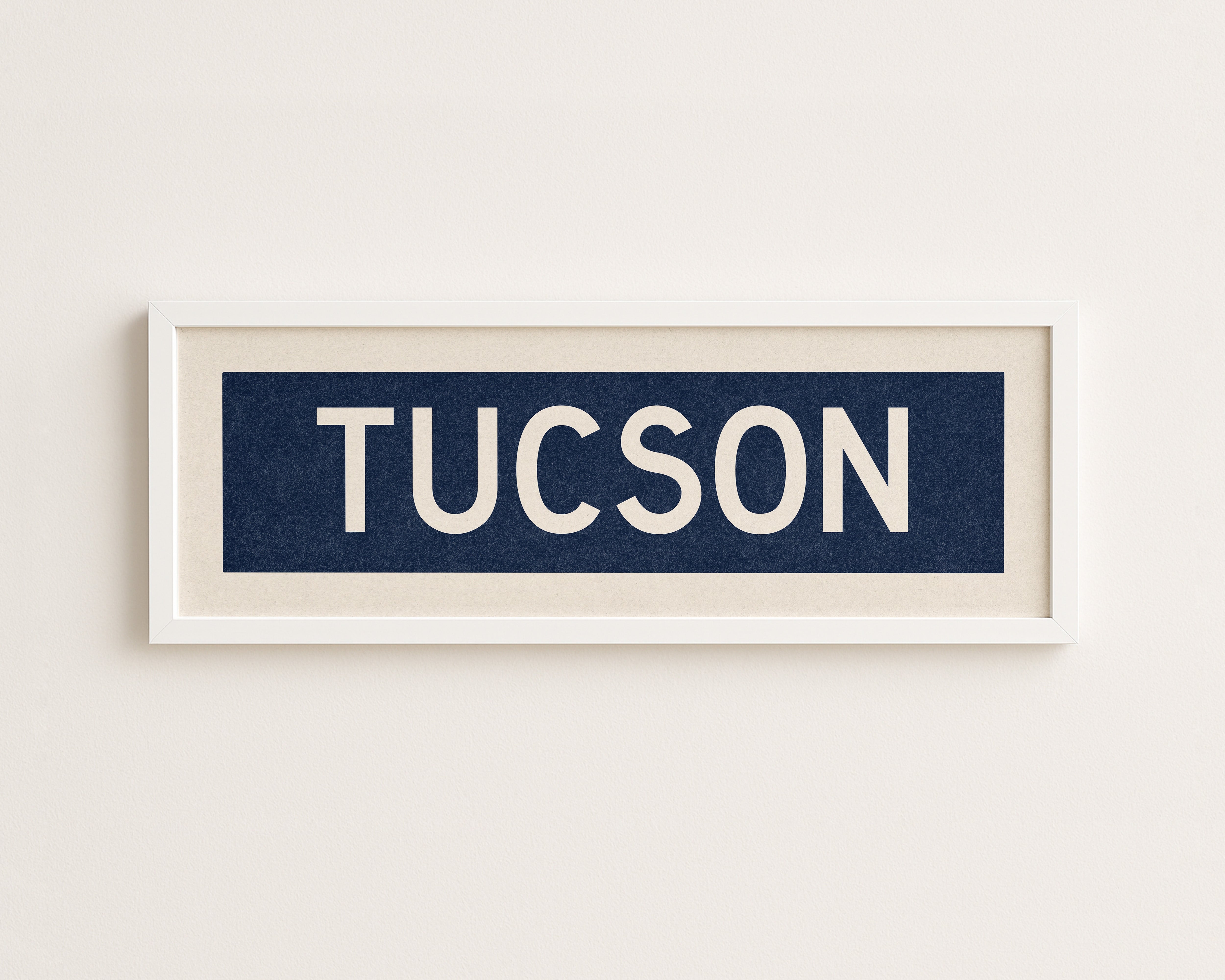 Framed Tucson Navy Bus Scroll - Tejas Country Club