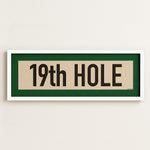Framed 19th Hole Golf Art Scroll Print - Tejas Country Club