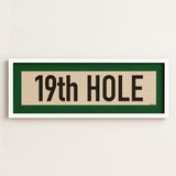 Framed 19th Hole Golf Art Scroll Print - Tejas Country Club