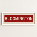 Framed Bloomington Crimson Bus Scroll - Tejas Country Club