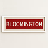 Framed Bloomington Crimson Bus Scroll - Tejas Country Club