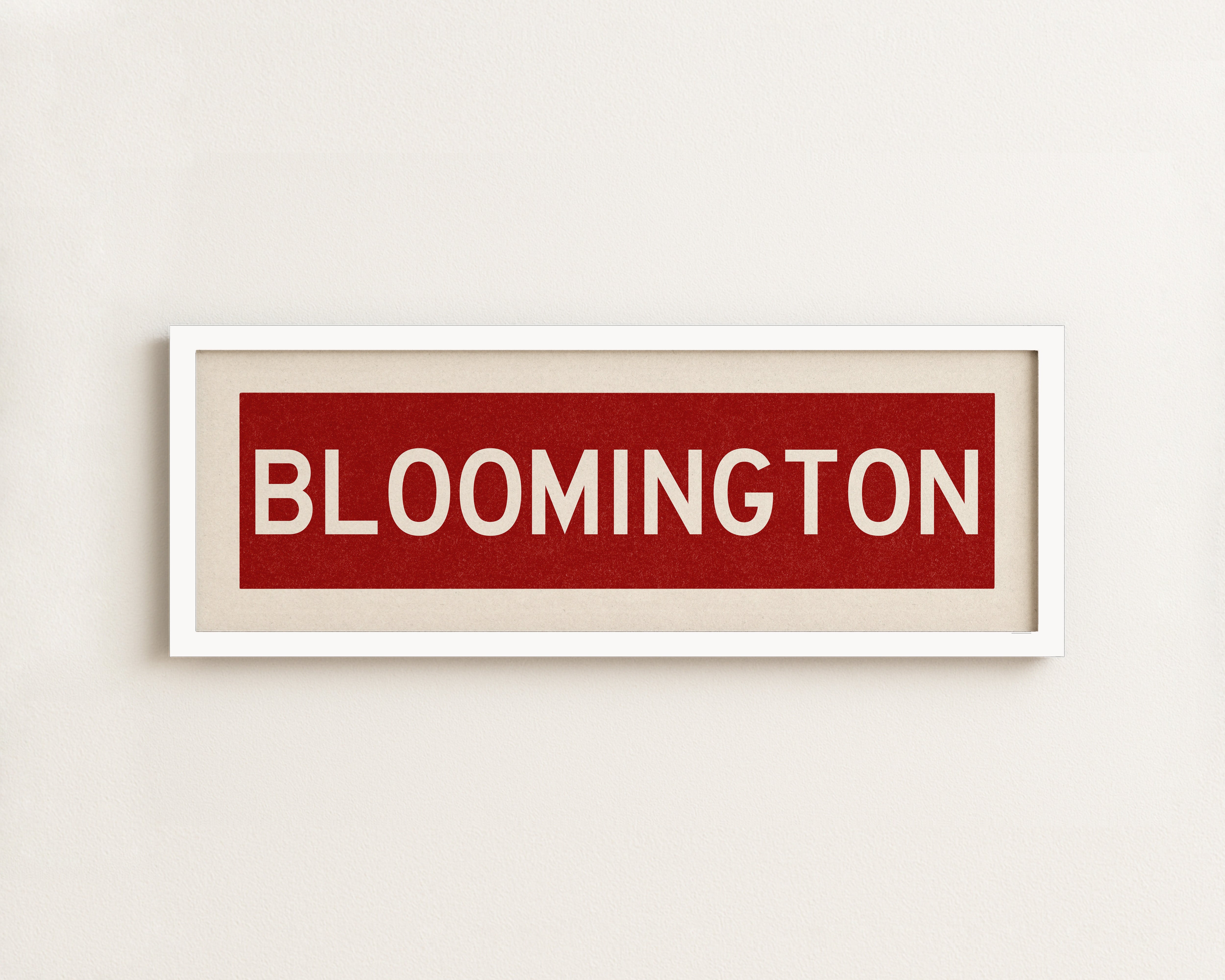 Framed Bloomington Crimson Bus Scroll - Tejas Country Club