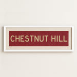 Framed Chestnut Hill Cardinal and Gold Bus Scroll - Tejas Country Club