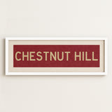Framed Chestnut Hill Cardinal and Gold Bus Scroll - Tejas Country Club