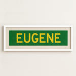 Framed Eugene Green Bus Scroll - Tejas Country Club