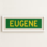 Framed Eugene Green Bus Scroll - Tejas Country Club