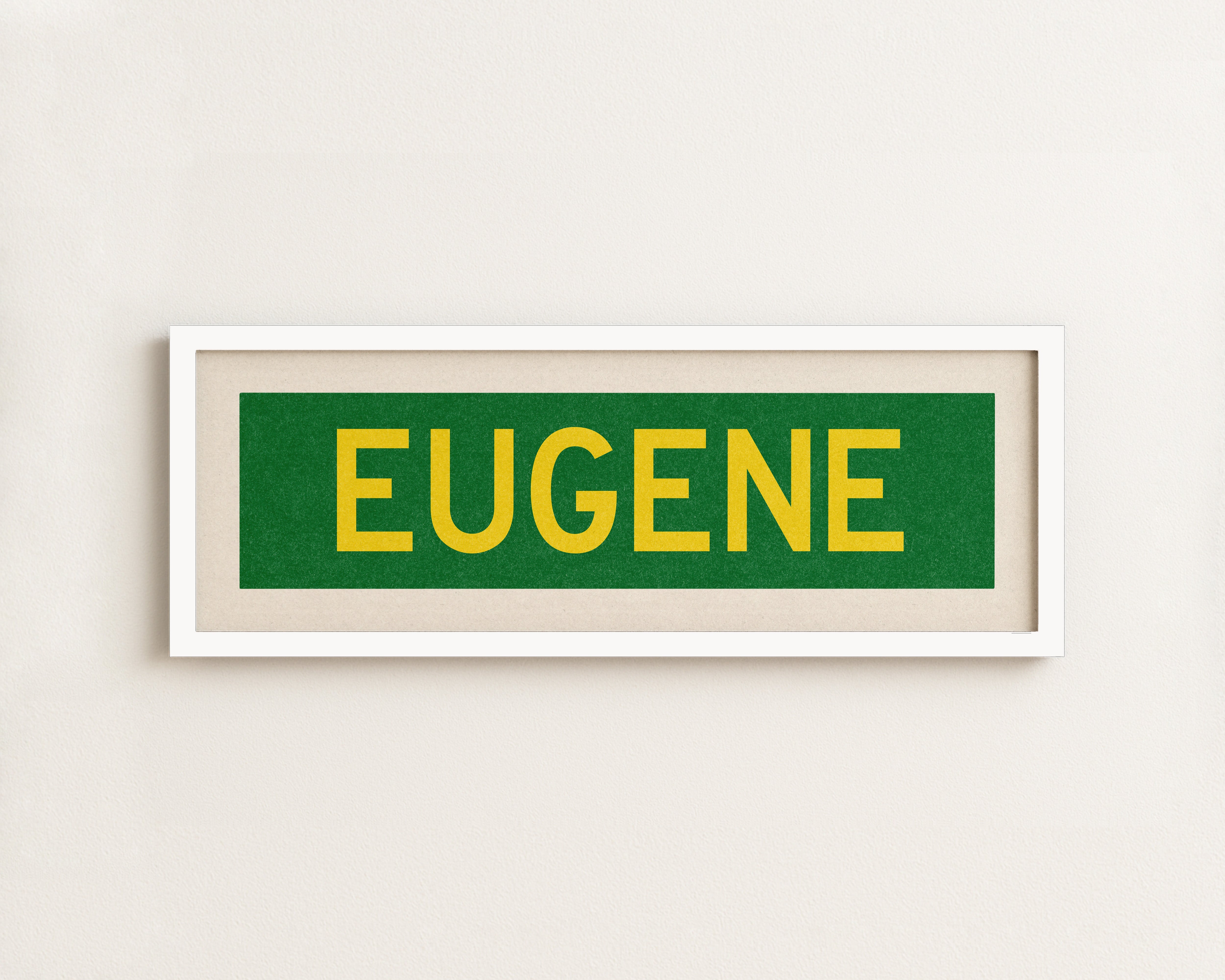 Framed Eugene Green Bus Scroll - Tejas Country Club