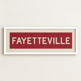 Framed Fayetteville Red Bus Scroll - Tejas Country Club