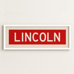 Framed Lincoln Bus Scroll - Tejas Country Club