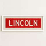 Framed Lincoln Bus Scroll - Tejas Country Club