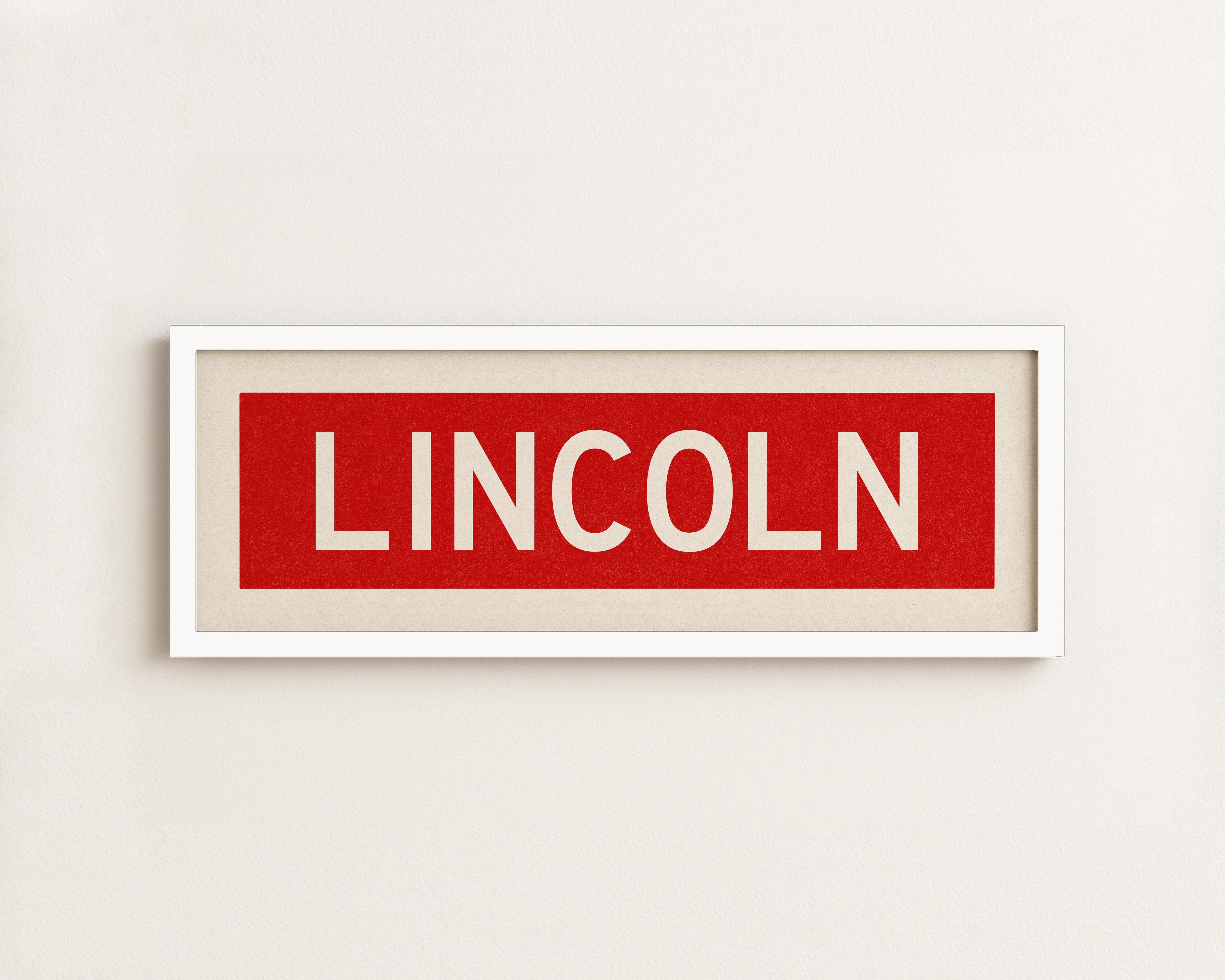 Framed Lincoln Bus Scroll - Tejas Country Club