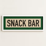 Framed Snack Bar Golf Art Scroll Print - Tejas Country Club