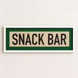 Framed Snack Bar Golf Art Scroll Print - Tejas Country Club